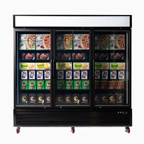 Bromic 1980L Upright Display Freezer 3-Door - UF1980GDL-NR