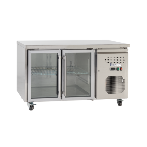 Exquisite Two Glass Door Underbench Fridge - USC260G