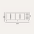 Exquisite Four Glass Door Underbench Fridge - USC550G