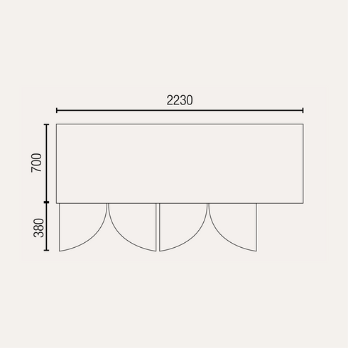 Exquisite Snack Size Under Bench Chiller Glass Doors - SSC550G