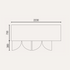 Exquisite Four Glass Door Underbench Fridge - USC550G