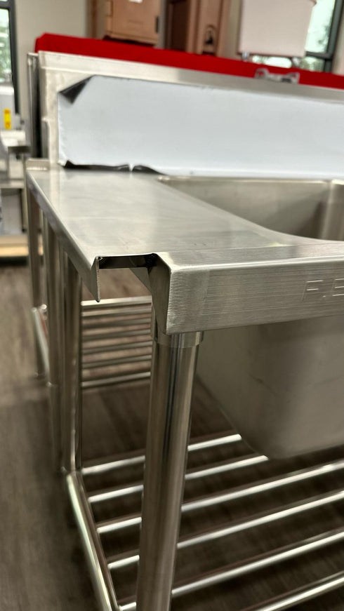 FED Left Inlet Single Sink Dishwasher Bench - SSBD7-1800L/A