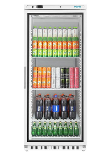 Polar C-Series Upright Display Fridge 600Ltr White -CZ787-A