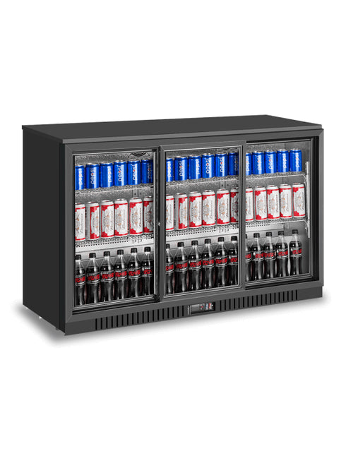 Atosa 3 sliding doors back bar cooler- BB-330SEC