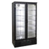 AG 477L Upright Double Glass Door Display / Backbar Fridge - Black - B500G