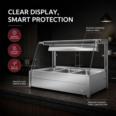 Bonvue Angled Countertop Wet and Dry Bain Marie BM11TC