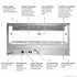 Bonvue Square Countertop Wet and Dry Bain Marie - BM14SC