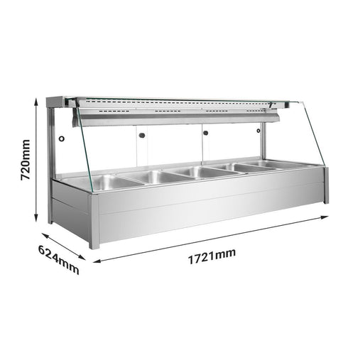 Bonvue Angled Countertop Wet and Dry Bain Marie BM17TC