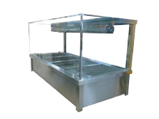 Jasper Wet Hot Food Display 1400 MM BM4 Holds 4 x 1/1 GN Pans (Pans not included) 15 AMP - BM4