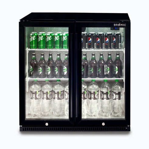Bromic Back Bar Fridge – 190L – 2 Doors – Hinged - BB0200GD-NR