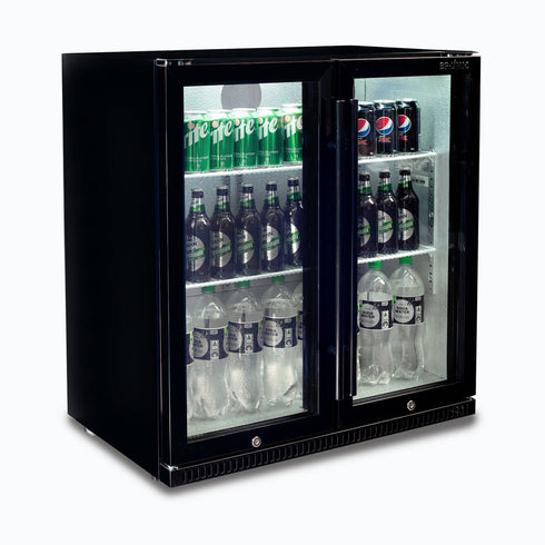 Bromic Back Bar Fridge – 190L – 2 Doors – Hinged - BB0200GD-NR