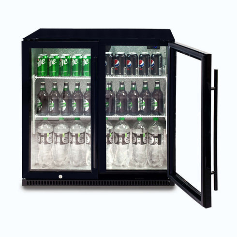 Bromic Back Bar Fridge – 190L – 2 Doors – Hinged - BB0200GD-NR