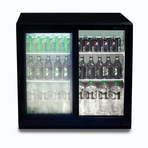 Bromic Back Bar Fridge – 190L – 2 Doors – Sliding - BB0200GDS-NR-1