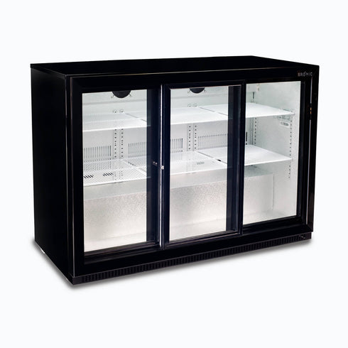 Bromic Back Bar Fridge – 307L – 3 Doors – Sliding - BB0330GDS-NR