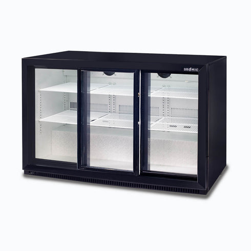 Bromic Back Bar Fridge – 307L – 3 Doors – Sliding - BB0330GDS-NR