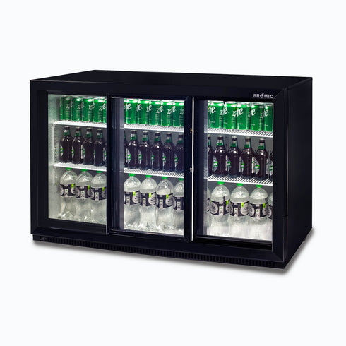 Bromic Back Bar Fridge – 307L – 3 Doors – Sliding - BB0330GDS-NR