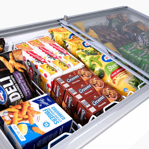 Bromic Flat Glass Top 401L Display Chest Freezer - CF0400FTFG