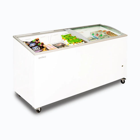 Bromic Angled Glass Top 555L Display Chest Freezer - CF0600ATCG