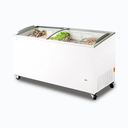 Bromic Angled Glass Top 555L Display Chest Freezer - CF0600ATCG