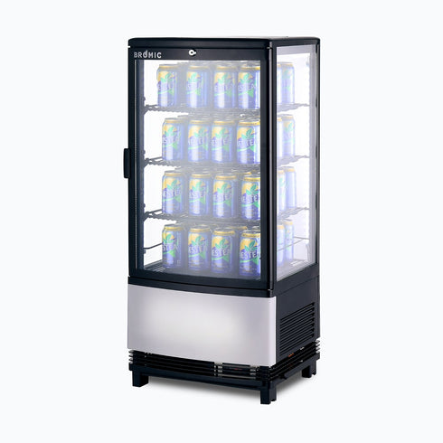 Bromic Curved Glass 80L LED Countertop Beverage Chiller - CT0080G4BC