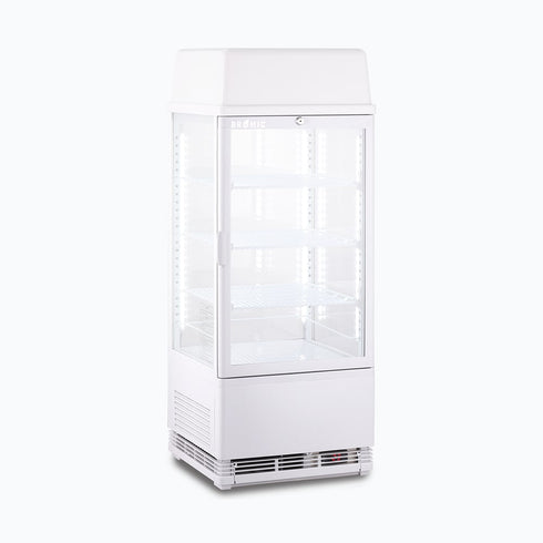 Bromic Flat Glass 78L LED with Lightbox Countertop Beverage Chiller - CT0080G4LW