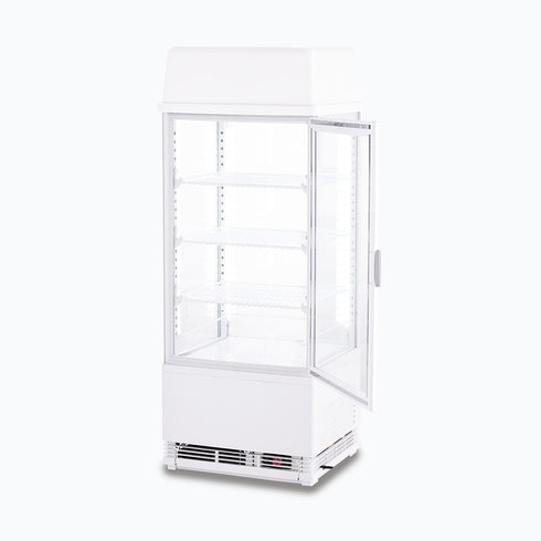 Bromic Flat Glass 78L LED with Lightbox Countertop Beverage Chiller - CT0080G4LW