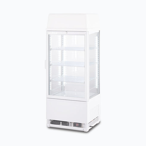 Bromic Flat Glass 78L LED with Lightbox Countertop Beverage Chiller - CT0080G4LW