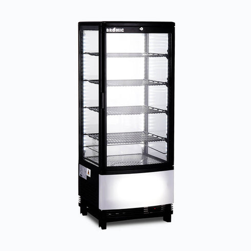 Bromic Countertop Fridge – 98L – 1 Door – Curved Glass - CT0100G4BC-NR