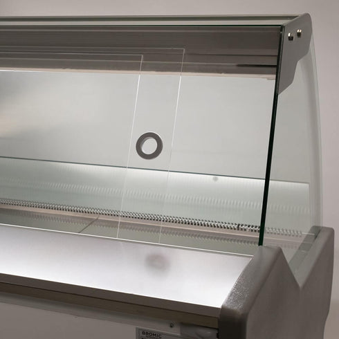 Bromic Curved Glass Deli Display 1330mm - DD1250CG-NR