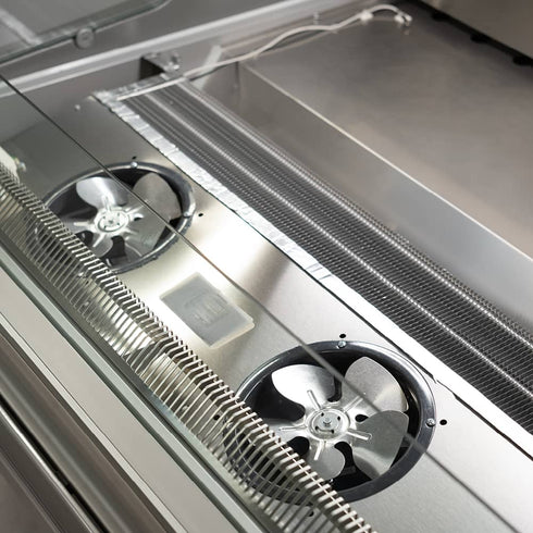 Bromic Curved Glass Deli Display – 2580mm - DD2500CG-NR