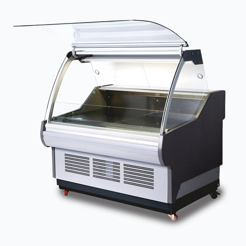 Bromic Curved Glass Deli Display – 1955mm - DD1875CG-NR