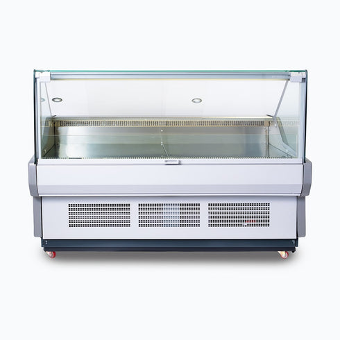 Bromic 2580mm Square Glass Deli Display - DD2500SG-NR