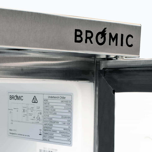 Bromic Underbench Storage Chiller 138L - UBC0140SD-NR