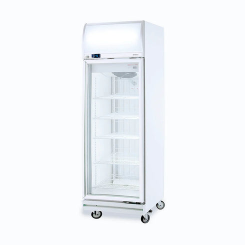 Bromic Flat Glass 444L LED Upright Display Freezer - UF0500LF