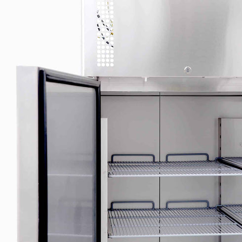 Bromic Gastronorm Stainless Steel 1300L Upright Storage Freezer - UF1300SDF-NR