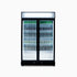 Bromic Upright Display Fridge 885L LED Lightbox Flat Glass 2 Doors Black - GM0900LBECO