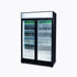 Bromic Upright Display Fridge 885L LED Lightbox Flat Glass 2 Doors Black - GM0900LBECO