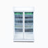 Bromic Upright Display Fridge 885L LED Lightbox Flat Glass Door White - GM0900LWECO