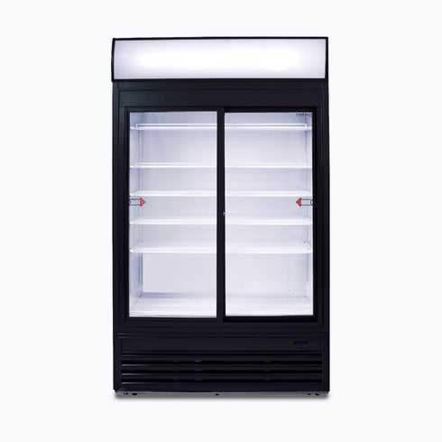Bromic Upright Display Fridge with Lightbox Sliding Glass Door 945L - GM0980LS-NR