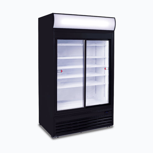 Bromic Upright Display Fridge with Lightbox Sliding Glass Door 945L - GM0980LS-NR