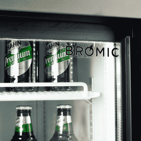Bromic Upright Display Fridge with Lightbox Sliding Glass Door 945L - GM0980LS-NR