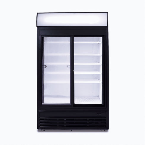 Bromic Upright Display Fridge with Lightbox Sliding Glass Door 945L - GM0980LS-NR