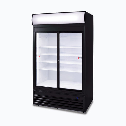 Bromic Upright Display Fridge with Lightbox Sliding Glass Door 945L - GM0980LS-NR