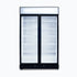 Bromic Upright Display Fridge 885L LED Lightbox Flat Glass 2 Doors Black - GM0900LBECO
