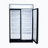 Bromic Upright Display Fridge 885L LED Lightbox Flat Glass 2 Doors Black - GM0900LBECO