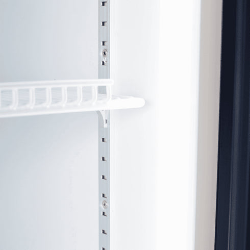 Bromic Upright Display Fridge 885L LED Lightbox Flat Glass 2 Doors Black - GM0900LBECO
