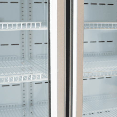 Bromic Cassette Flat Glass Door LED Display Chiller White - GM1000LWCAS