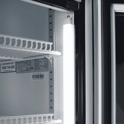 Bromic Cassette Flat Glass Door LED Display Chiller White - GM1000LWCAS