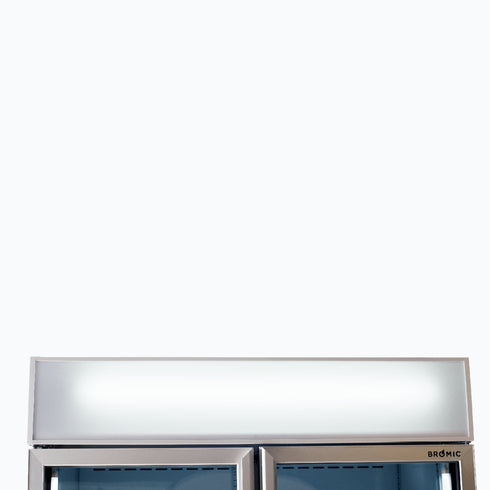 Bromic Cassette Flat Glass Door LED Display Chiller White - GM1000LWCAS