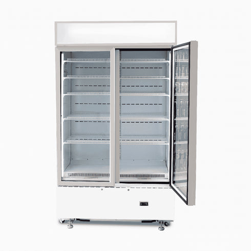 Bromic Cassette Flat Glass Door LED Display Chiller White - GM1000LWCAS